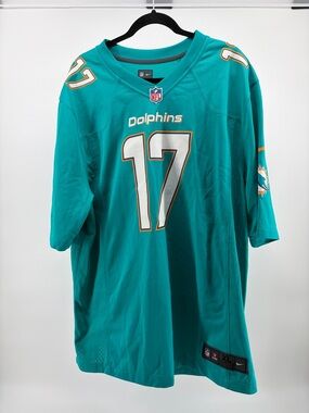 Nike Men's NFL Miami Dolphins Ryan Tannehill #17 Game Jersey, Aqua, X-Large